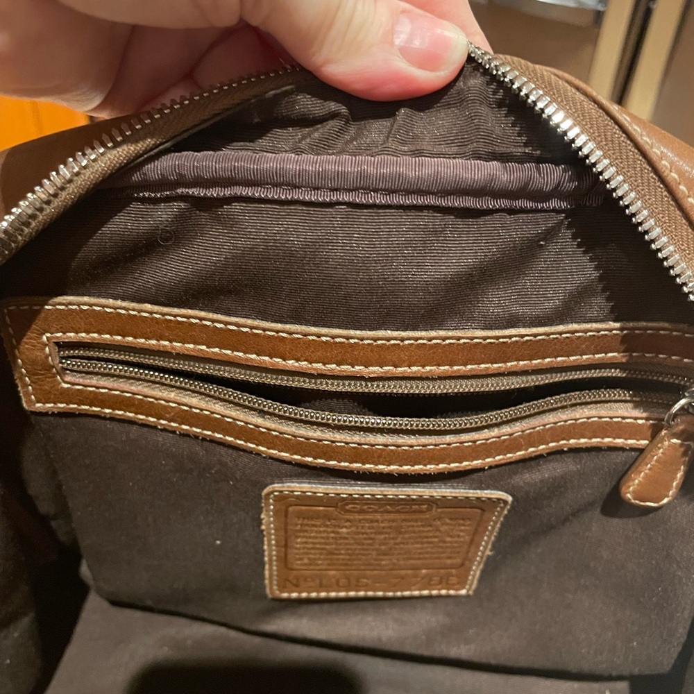 Coach .Brown Leather Handbag - Picture 6 of 16